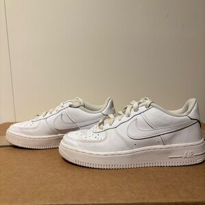 Nike Air Force 1 Low Sz Kids 4.5Y White Sneakers